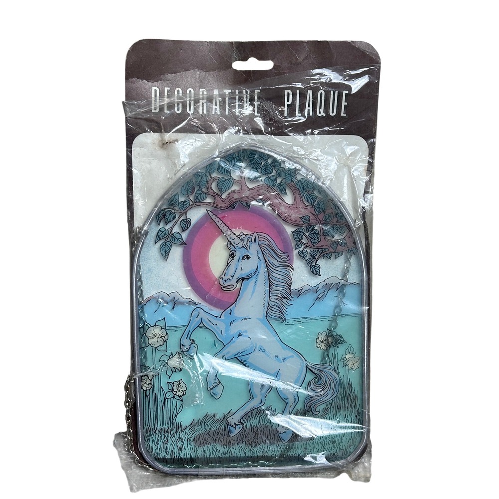 Vintage 1981 Chadwick Miller Decorative Plaque Unicorn Wall Hanging Decor‎ NWT
